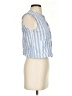 ASOS Design Blue Sleeveless Button-Down Shirt Size XXS (estimated) - photo 4