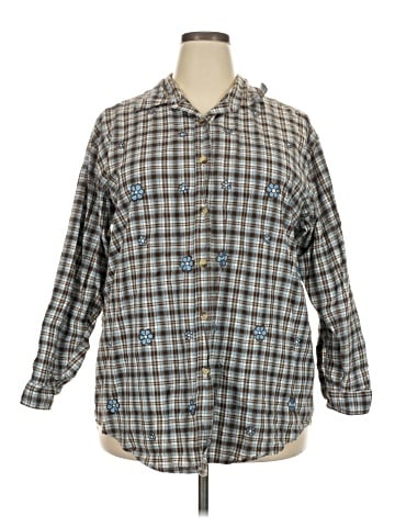 Cherokee Long Sleeve Button-Down Shirt (view 1)