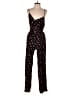 Forever 21 100% Rayon Hearts Black Jumpsuit Size S - photo 1
