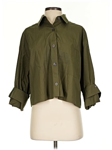 Madewell 3/4 Sleeve Button-Down Shirt (view 1)
