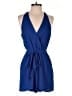 Express 100% Polyester Solid Blue Cocktail Dress Size 6 - photo 1