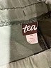 Tea 100% Cotton Stripes Green Athletic Shorts Size 10 - photo 3