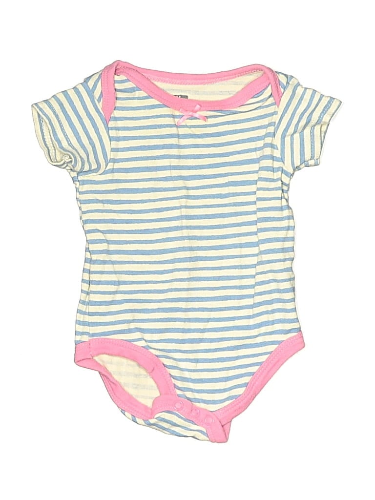 Pre-owned Assorted Brands Babies' Short Sleeve Onesie In Blue