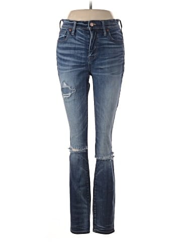 Madewell 9" High-Rise Skinny Jeans: Torn-Knee Edition (view 1)