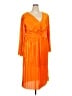 ELOQUII 100% Polyester Orange Cocktail Dress Size 18 Plus - photo 1