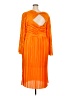 ELOQUII 100% Polyester Orange Cocktail Dress Size 18 Plus - photo 2