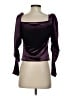Express Purple 3/4 Sleeve Blouse Size XS - photo 2