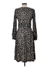 Jessica Howard Animal Print Brown Casual Dress Size 10 (petite) - photo 2