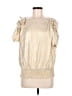 MICHAEL Michael Kors 100% Polyester Gold Sleeveless Top Size M - photo 1