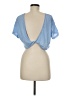 Shein 100% Polyester Blue Short Sleeve T-Shirt Size 6 - photo 2