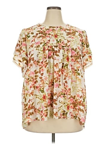 Rose + Olive Short Sleeve Blouse (view 1)