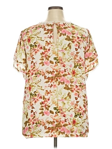 Rose + Olive Short Sleeve Blouse (view 2)