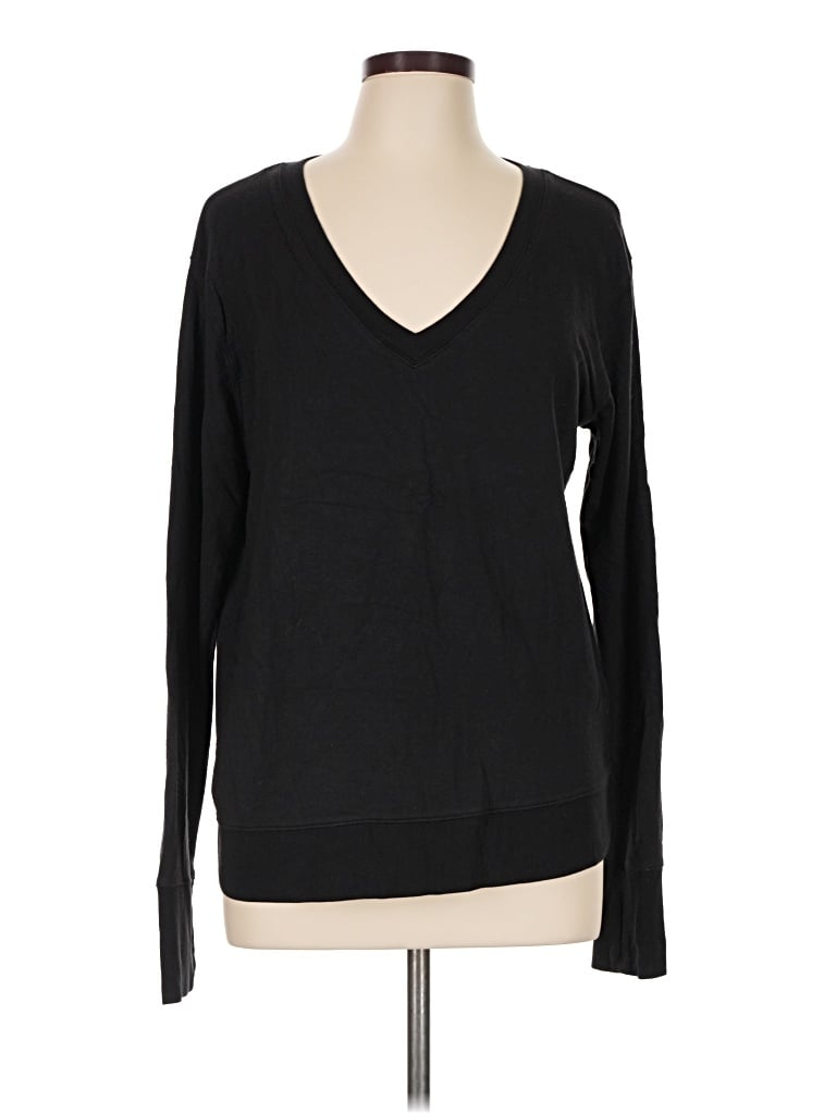 Pre-owned Athleta Pullover Sweater In Black