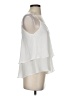 Blue Rain Ivory Sleeveless Blouse Size S - photo 4