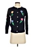 Aaeda Hearts Black Blue Cardigan Size XS - photo 1