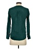J.Crew 100% Silk Teal Long Sleeve Silk Top Size 0 - photo 2