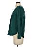 J.Crew 100% Silk Teal Long Sleeve Silk Top Size 0 - photo 5