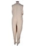 Halogen 100% Polyester Solid Tan Jumpsuit Size XXL - photo 2