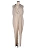 Halogen 100% Polyester Solid Tan Jumpsuit Size XXL - photo 1