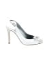 Gina White Heels Size 4 1/2 - photo 1