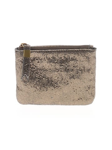 Madewell Small Zip Pouch in Metallic Leather (view 1)