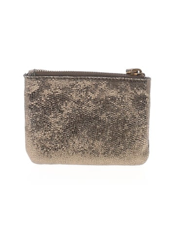 Madewell Small Zip Pouch in Metallic Leather (view 2)