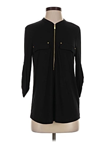 Calvin Klein 3/4 Sleeve Button-Down Shirt (view 1)