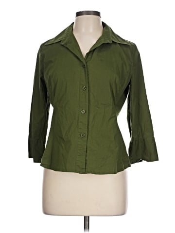 Ninety 3/4 Sleeve Button-Down Shirt (view 1)