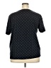 Liz Claiborne Polka Dots Black Short Sleeve Top Size 2X - photo 2