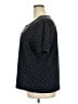 Liz Claiborne Polka Dots Black Short Sleeve Top Size 2X - photo 5