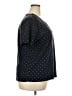 Liz Claiborne Polka Dots Black Short Sleeve Top Size 2X - photo 4