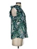 Robert Graham Print Green Short Sleeve Blouse Size XS - photo 4