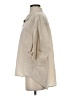 Unbranded Ivory 3/4 Sleeve Button-Down Shirt Size S - photo 5