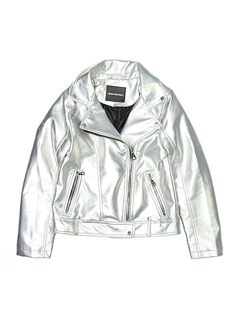 Pre-owned Urban Republic Kids' Jacket In Silver
