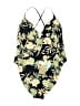 Volcom Floral Black One Piece Swimsuit Size XL - photo 2