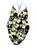 Volcom Floral Black One Piece Swimsuit Size XL - photo 1