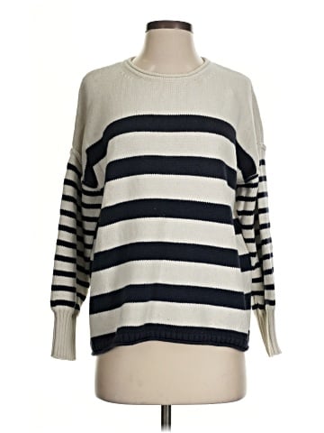 Madewell Conway Pullover Sweater in Mixed Stripe (view 1)