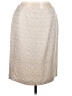 Ellen Tracy Chevron-herringbone Silver Formal Skirt Size 12 Petite - photo 1
