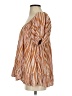 Unbranded 100% Rayon Orange Short Sleeve Blouse Size S - photo 5