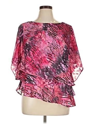 Alex Evenings Short Sleeve Blouse (view 1)