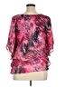 Alex Evenings 100% Polyester Pink Short Sleeve Blouse Size 1X - photo 2