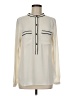 Ann Taylor LOFT 100% Polyester Ivory Long Sleeve Blouse Size M - photo 1