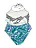 Cupshe Print Blue One Piece Swimsuit Size L - photo 2