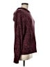 Athleta Animal Print Burgundy Pullover Sweater Size M - photo 4