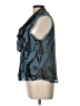 Cinq à Sept Print Blue Sleeveless Blouse Size L - photo 5