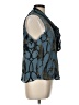 Cinq à Sept Print Blue Sleeveless Blouse Size L - photo 4