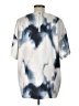 H&M Tie-dye Ivory Short Sleeve Blouse Size L - photo 2