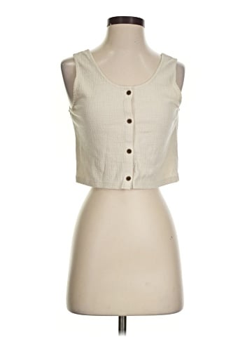 OAK + FORT Sleeveless Button-Down Shirt (view 1)