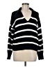 Old Navy 100% Cotton Stripes Black Pullover Sweater Size M - photo 1