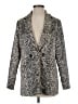 Nine West 100% Polyester Animal Print Gold Blazer Size XS - photo 1